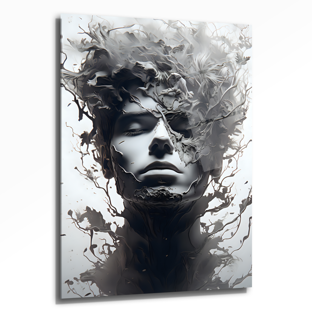 DEKORATİF DİKEY CAM TABLO - TT0092