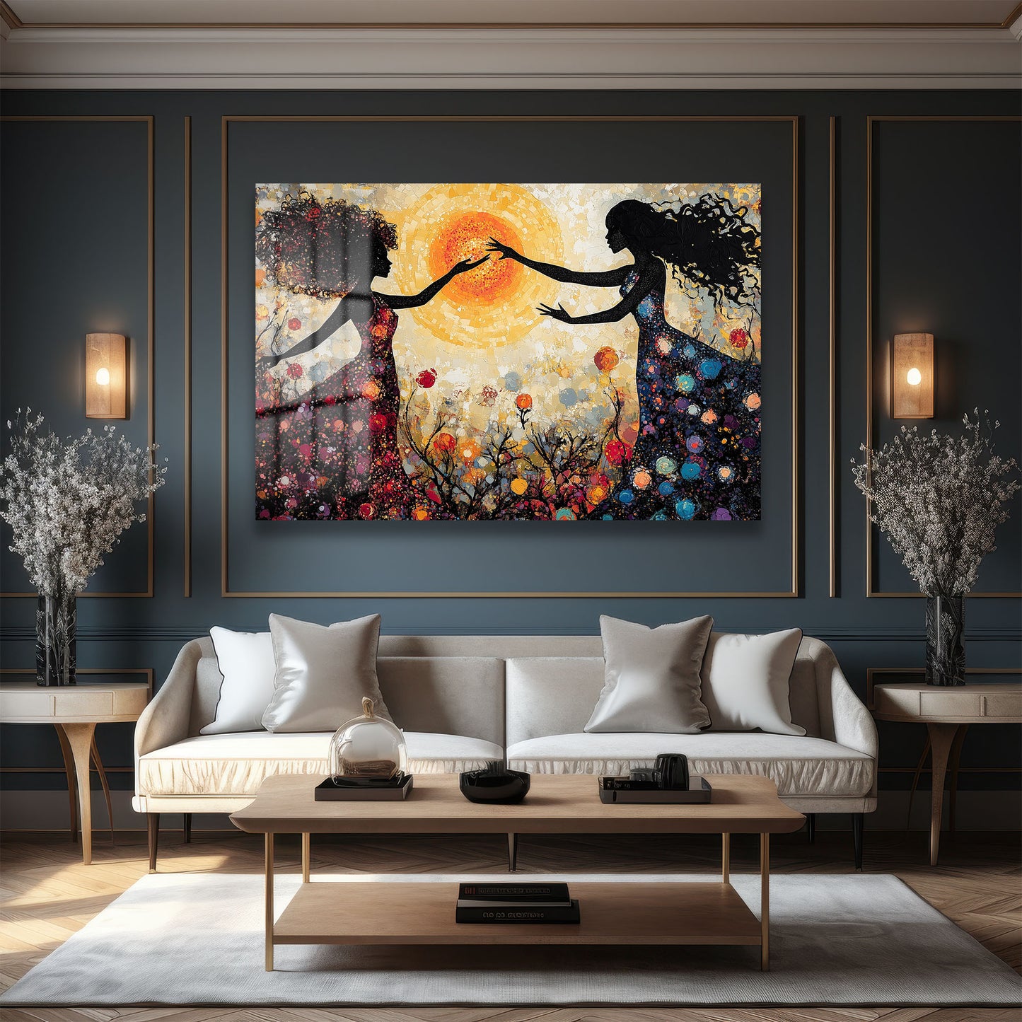 DEKORATİF YATAY CAM TABLO - TT2176