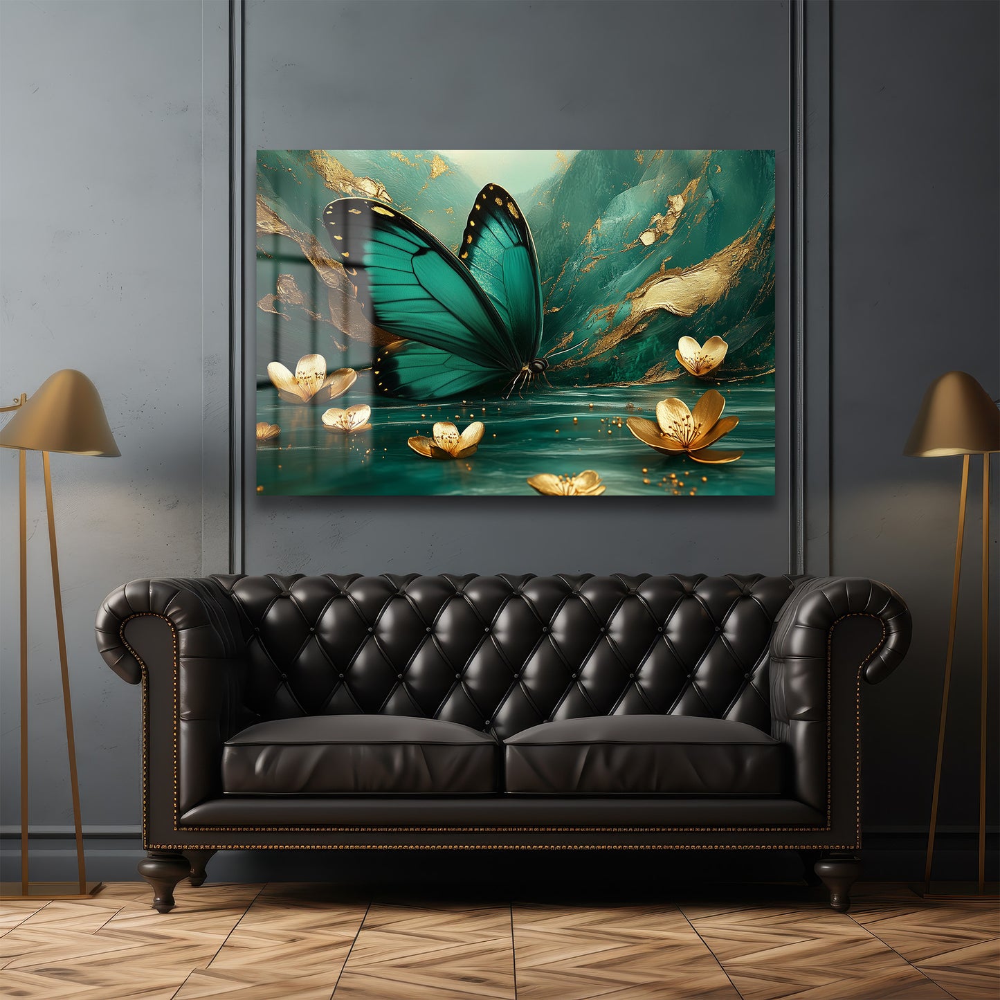 DEKORATİF YATAY CAM TABLO - TT2181