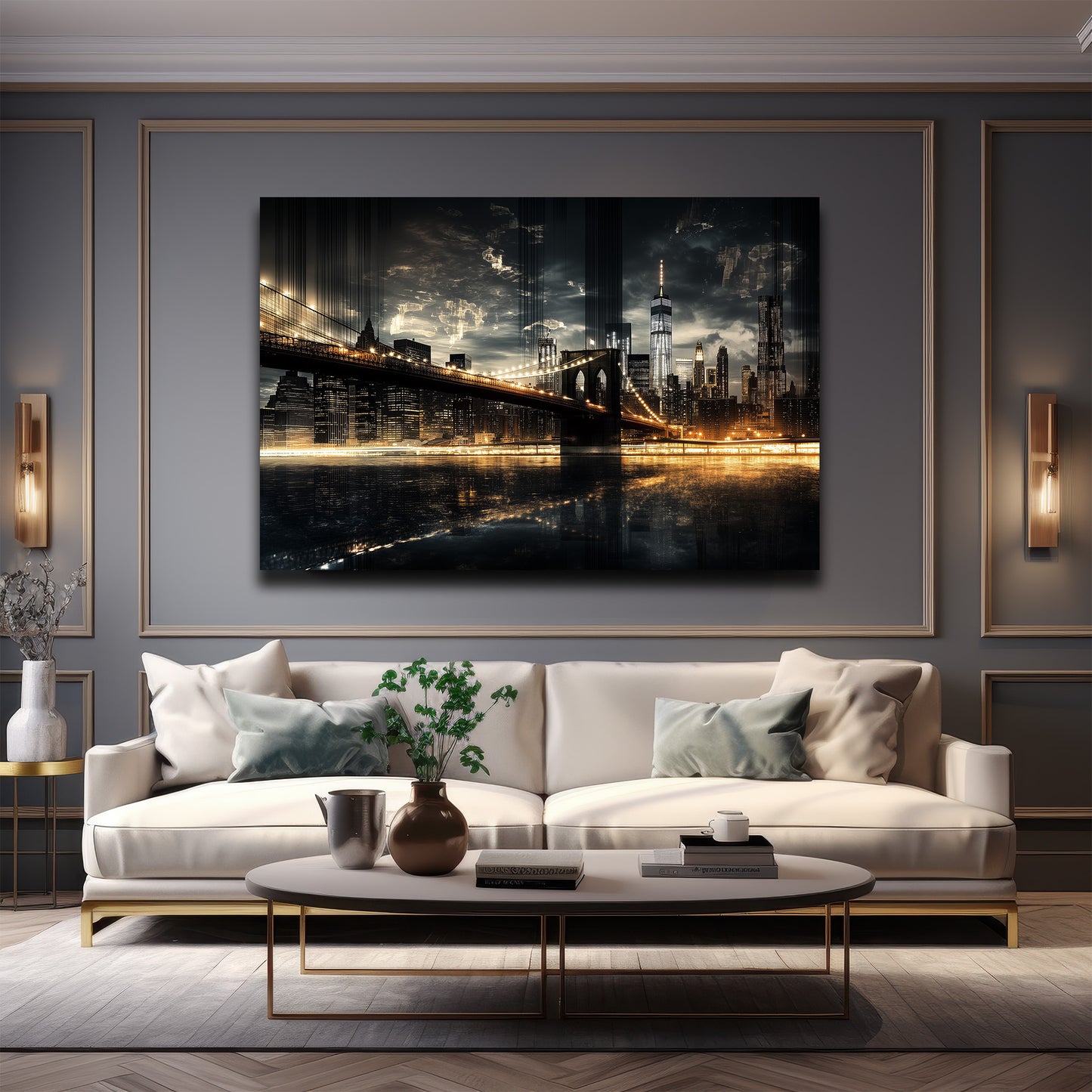 DEKORATİF YATAY CAM TABLO - TT2132