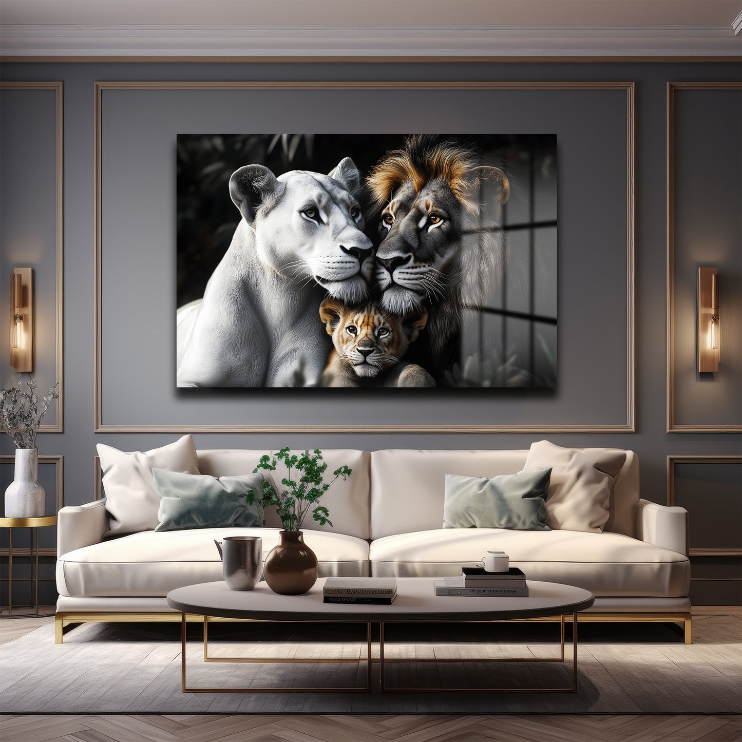 DEKORATİF YATAY CAM TABLO - TT2141