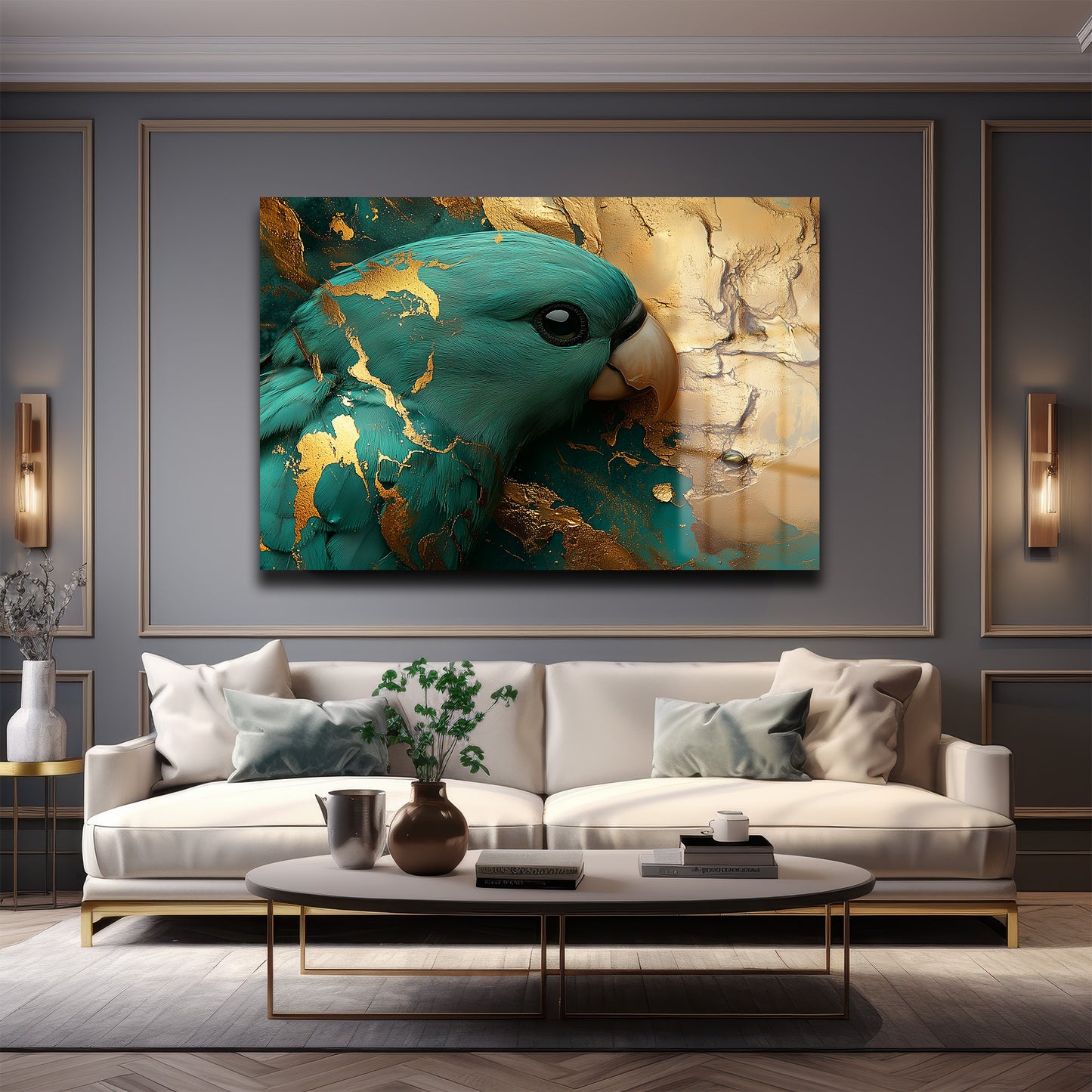 DEKORATİF YATAY CAM TABLO - TT2149