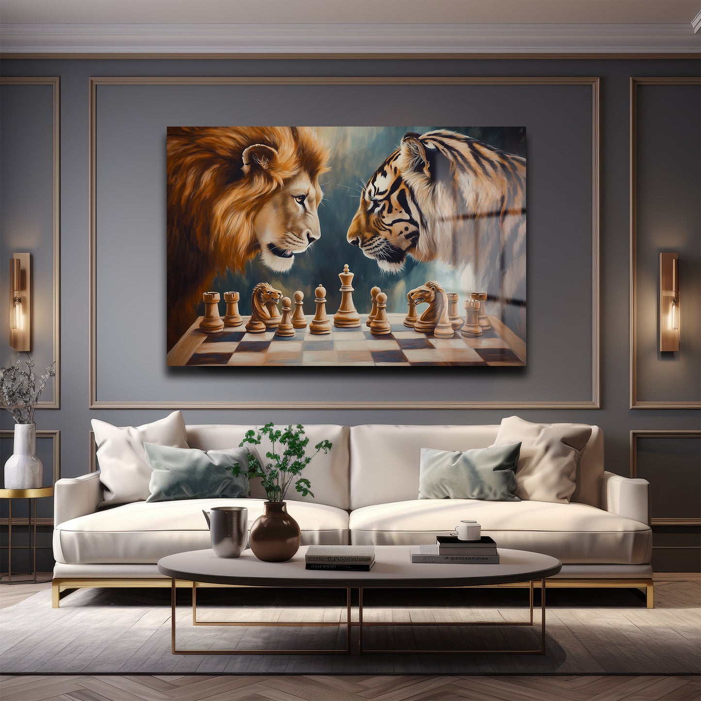 DEKORATİF YATAY CAM TABLO - TT2157