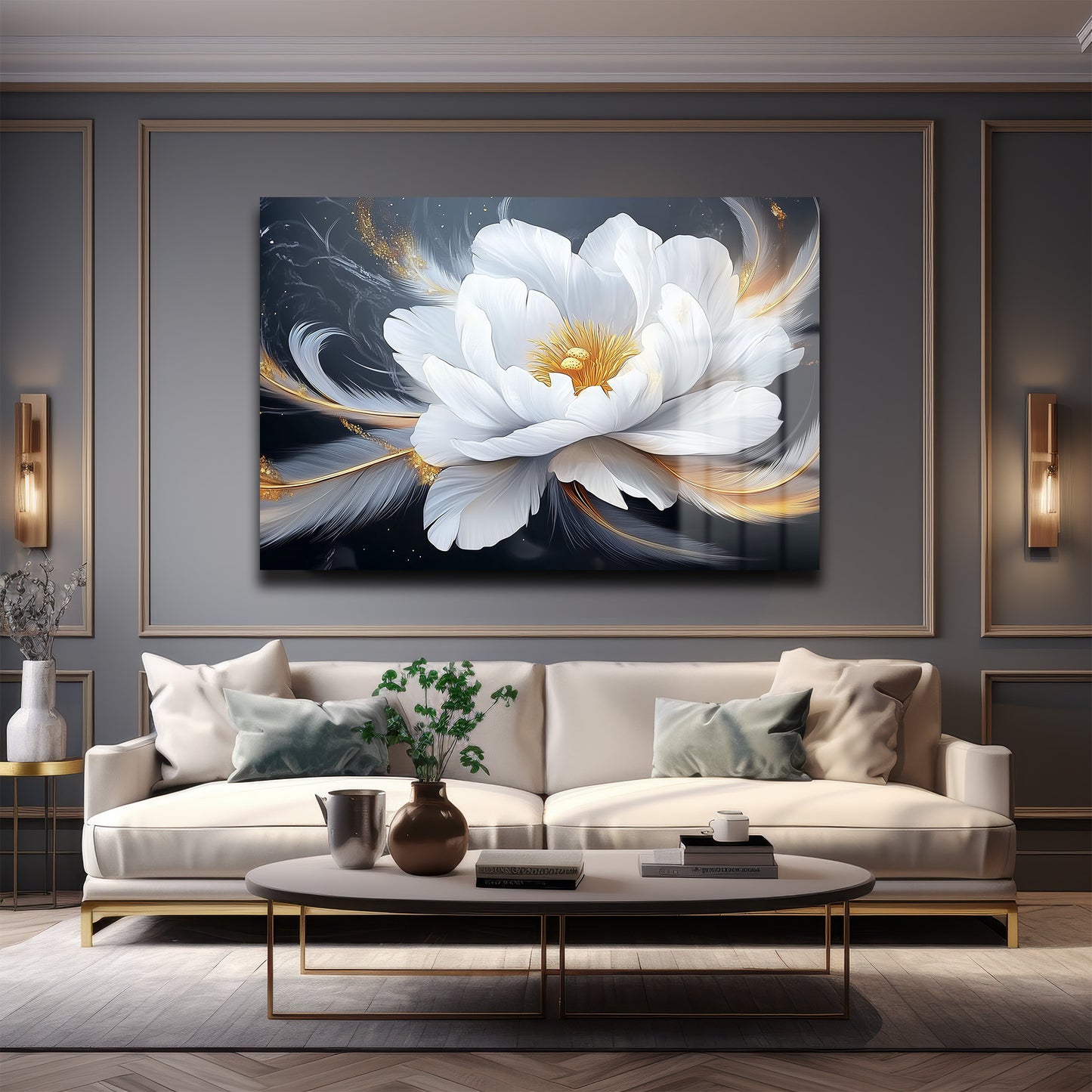 DEKORATİF YATAY CAM TABLO - TT2155