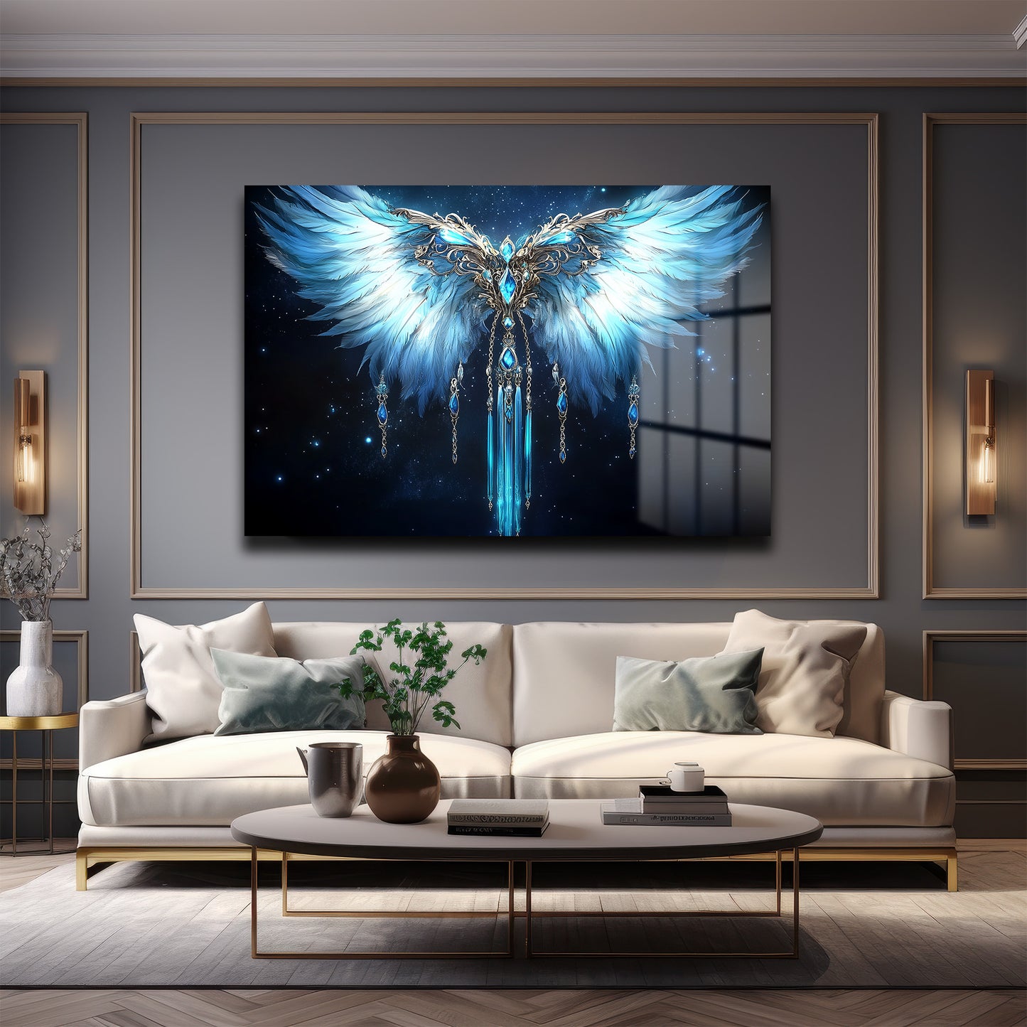 DEKORATİF YATAY CAM TABLO - TT2146