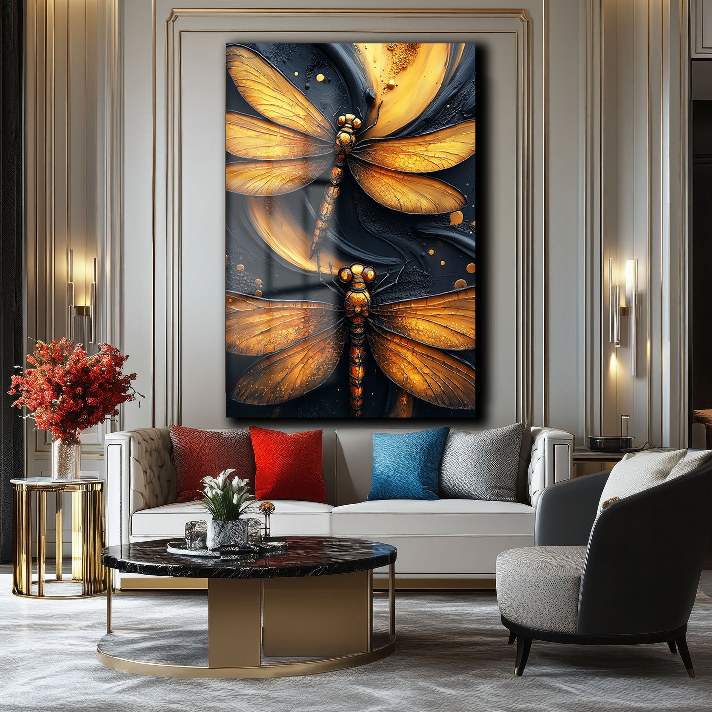 DEKORATİF DİKEY CAM TABLO - TT1800