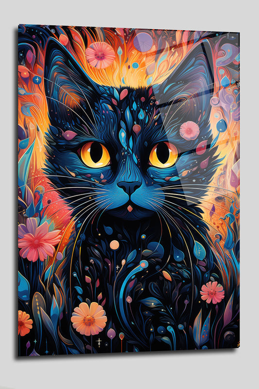 DEKORATİF DİKEY CAM TABLO - TT0128