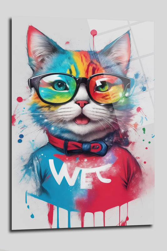 DEKORATİF DİKEY CAM TABLO - TT0129