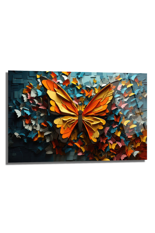 DEKORATİF YATAY CAM TABLO - TT0410