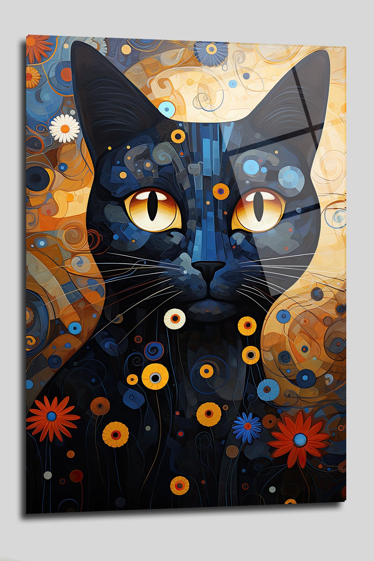 DEKORATİF DİKEY CAM TABLO - TT0125