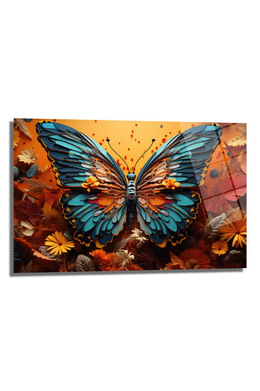 DEKORATİF YATAY CAM TABLO - TT0417