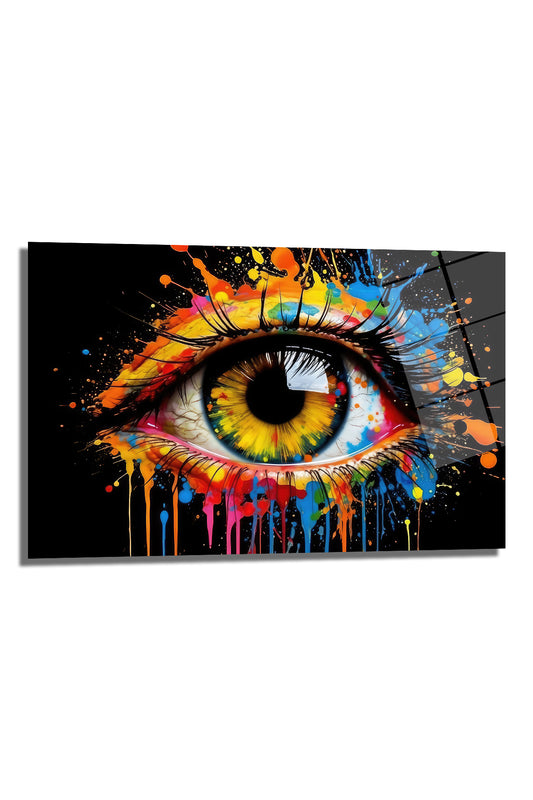 DEKORATİF YATAY CAM TABLO - TT0370