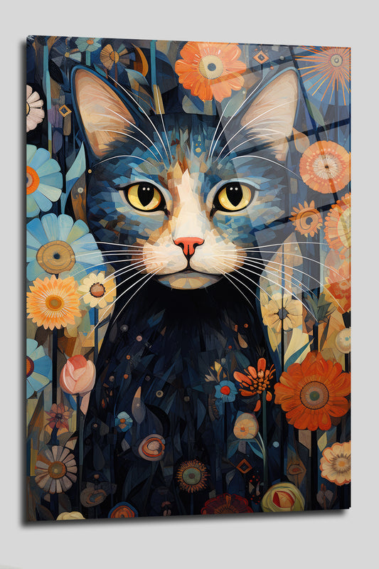 DEKORATİF DİKEY CAM TABLO - TT0126