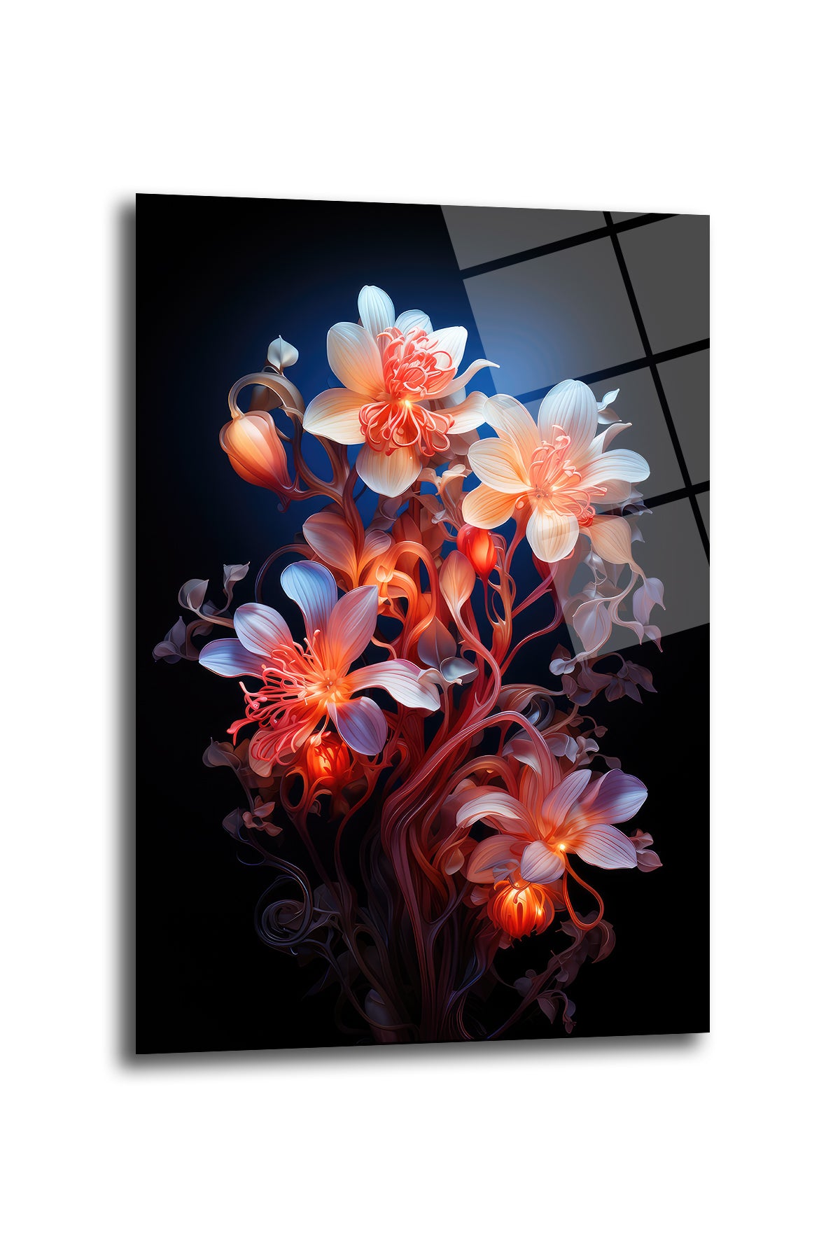 DEKORATİF DİKEY CAM TABLO - TT0296