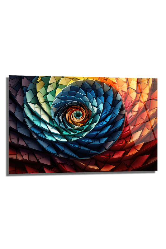 DEKORATİF YATAY CAM TABLO - TT0435