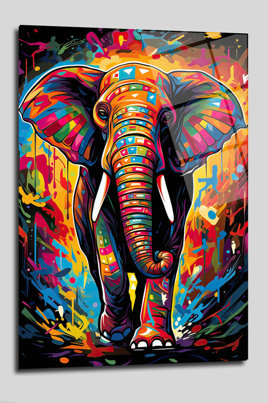 DEKORATİF DİKEY CAM TABLO - TT0133