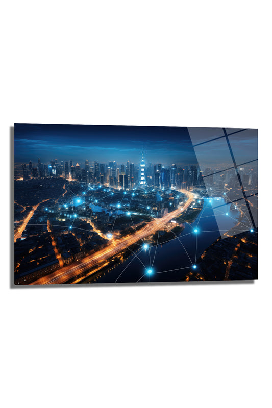 DEKORATİF YATAY CAM TABLO - TT0397