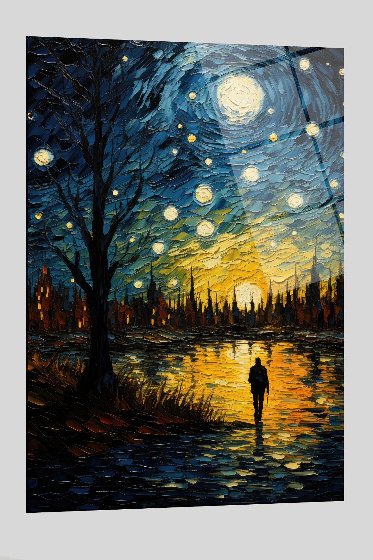 DEKORATİF DİKEY CAM TABLO - TT0146