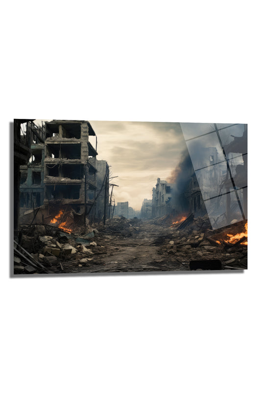 DEKORATİF YATAY CAM TABLO - TT0275