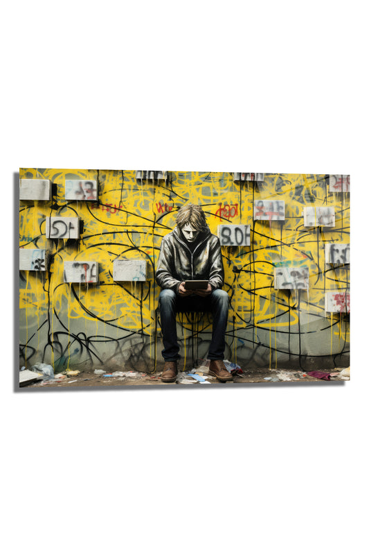 DEKORATİF YATAY CAM TABLO - TT0271