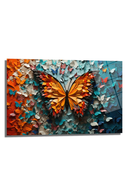 DEKORATİF YATAY CAM TABLO - TT0411