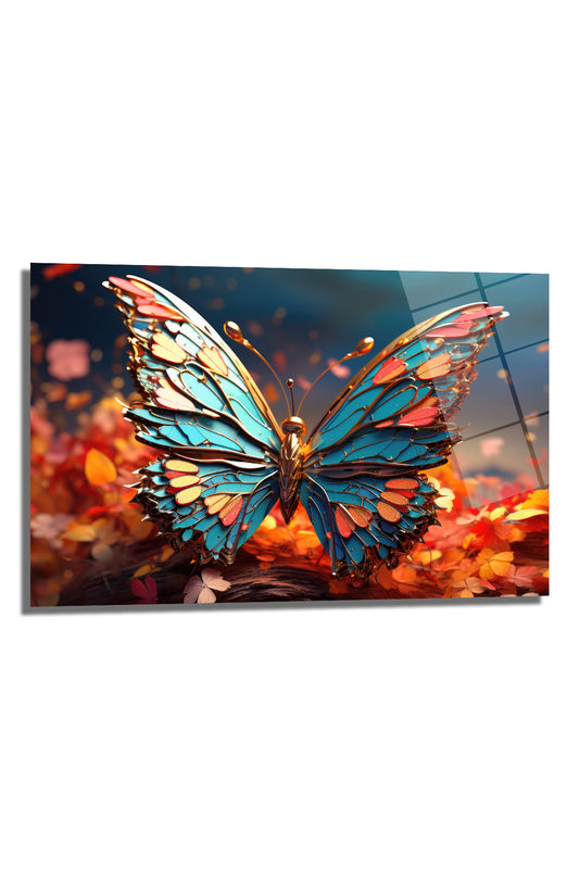 DEKORATİF YATAY CAM TABLO - TT0418