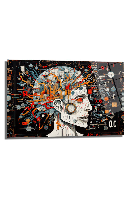 DEKORATİF YATAY CAM TABLO - TT0390