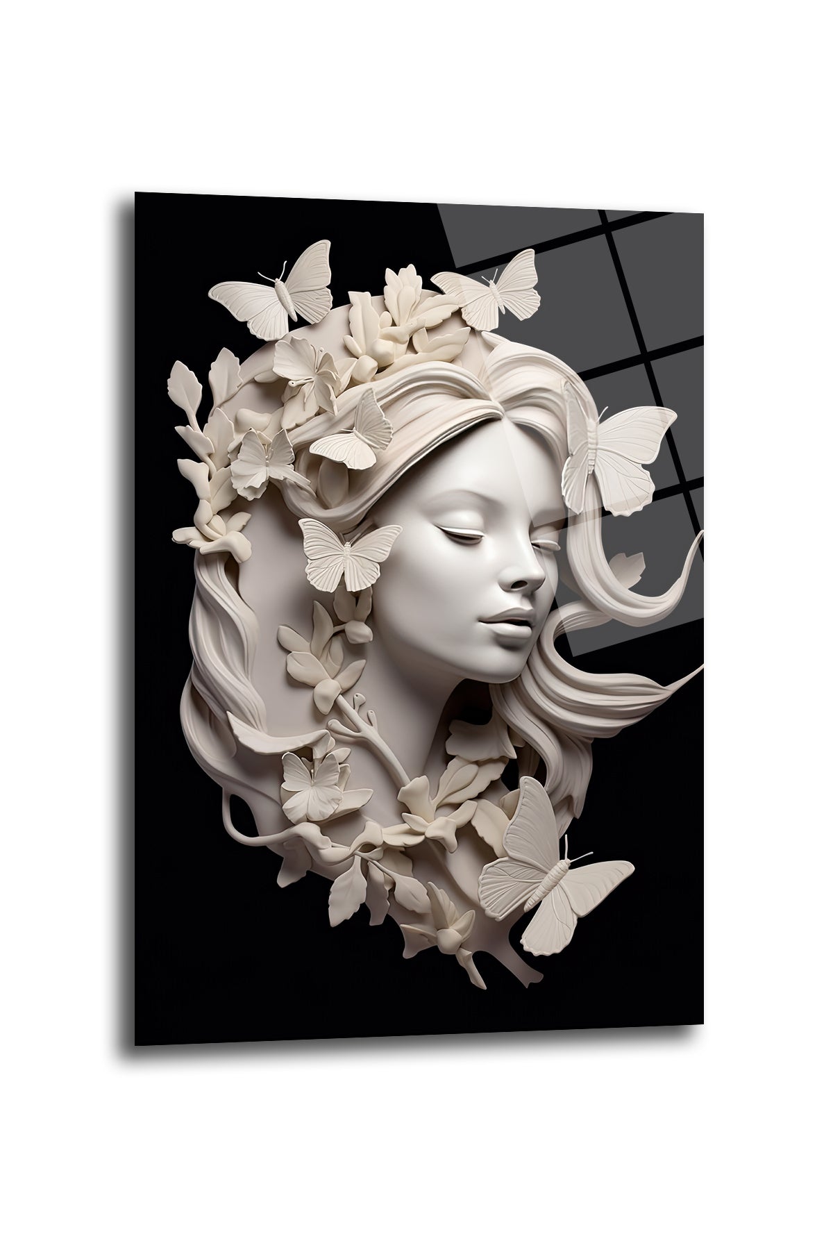 DEKORATİF DİKEY CAM TABLO - TT0246