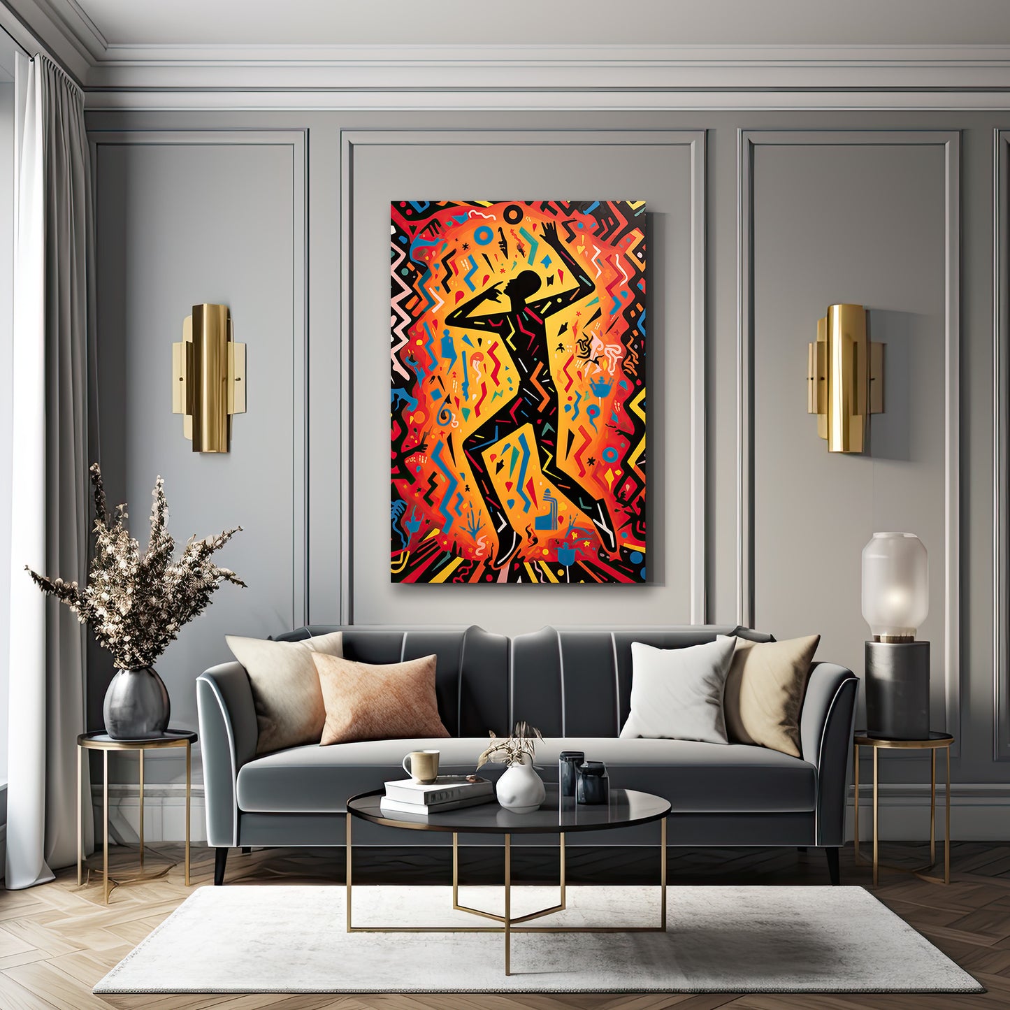 DEKORATİF DİKEY CAM TABLO - TT1699