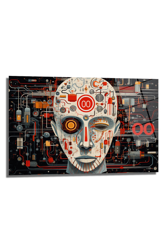 DEKORATİF YATAY CAM TABLO - TT0389