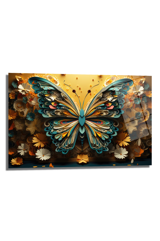 DEKORATİF YATAY CAM TABLO - TT0430