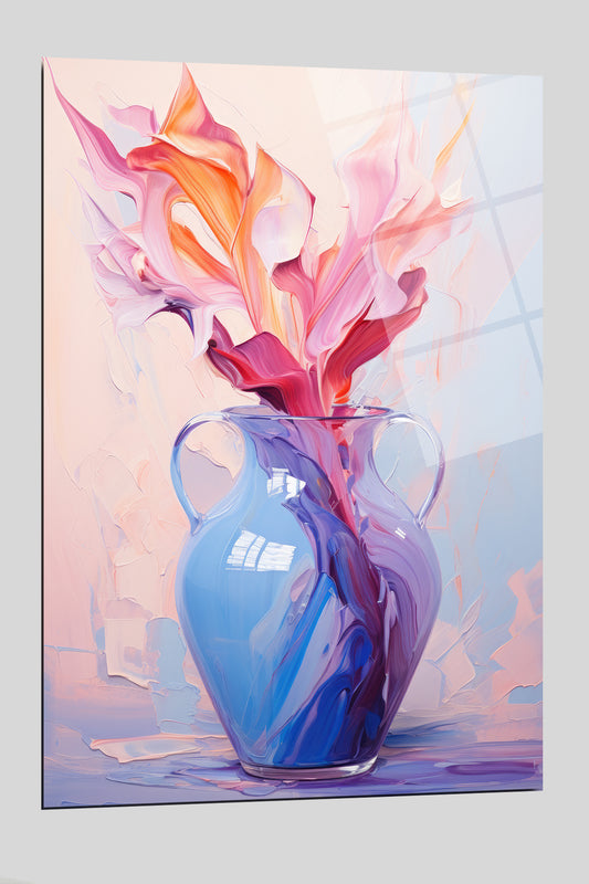 DEKORATİF DİKEY CAM TABLO - TT0157