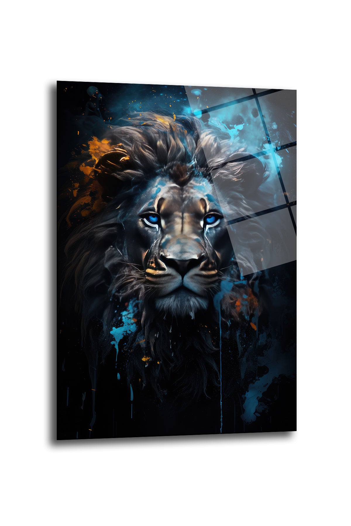 DEKORATİF YATAY CAM TABLO - TT0346