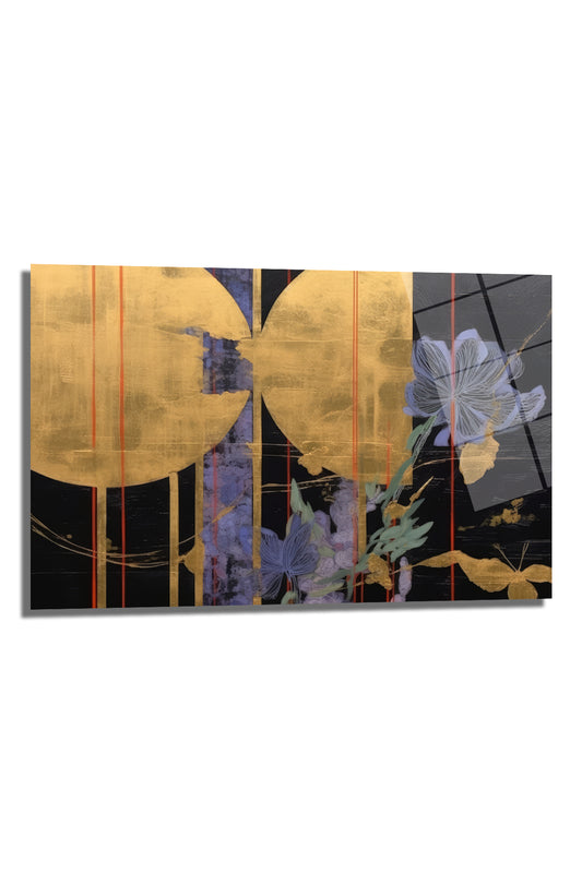 DEKORATİF YATAY CAM TABLO - TT0380