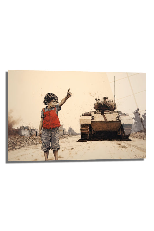 DEKORATİF YATAY CAM TABLO - TT0263