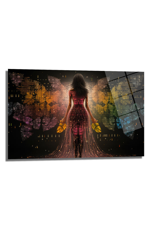 DEKORATİF YATAY CAM TABLO - TT0433