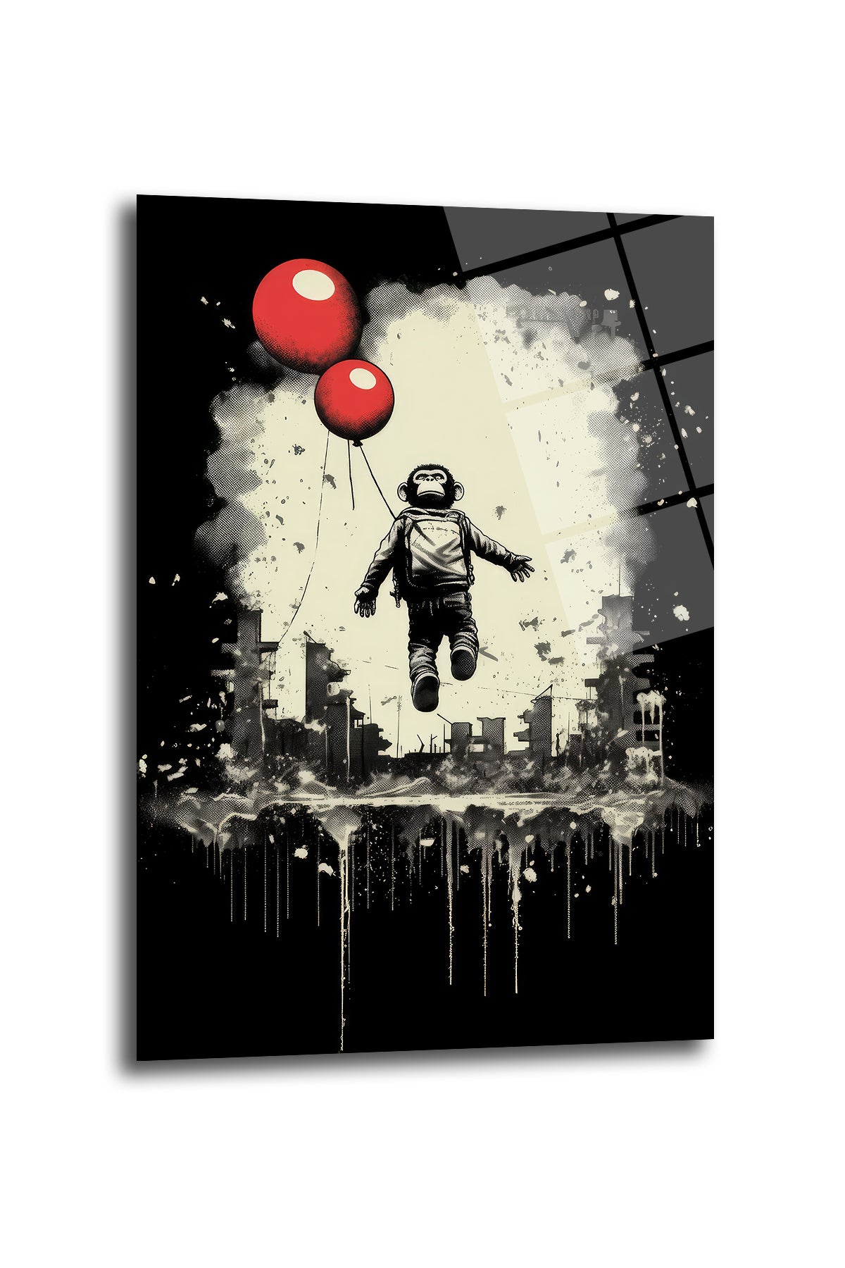 DEKORATİF YATAY CAM TABLO - TT0293