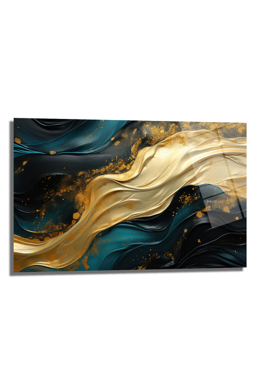 DEKORATİF YATAY CAM TABLO - TT0377