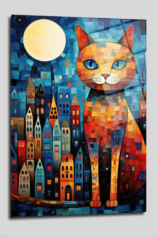 DEKORATİF DİKEY CAM TABLO - TT0123