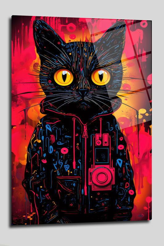 DEKORATİF DİKEY CAM TABLO - TT0131