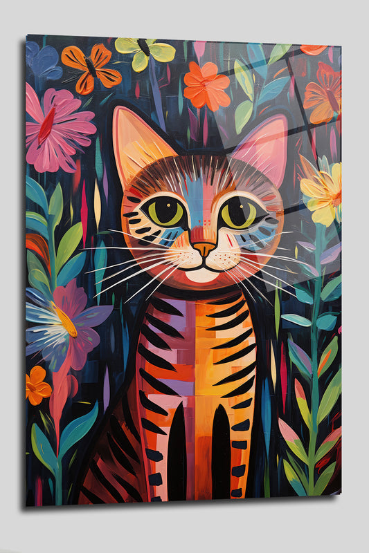 DEKORATİF DİKEY CAM TABLO - TT0122