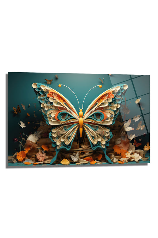 DEKORATİF YATAY CAM TABLO - TT0429