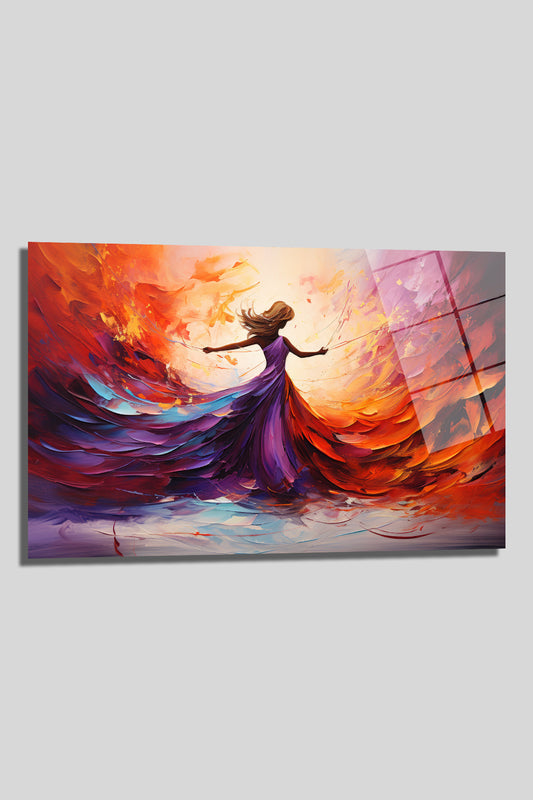 DEKORATİF YATAY CAM TABLO - TT0166