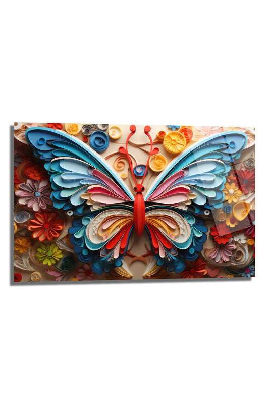 DEKORATİF YATAY CAM TABLO - TT0425