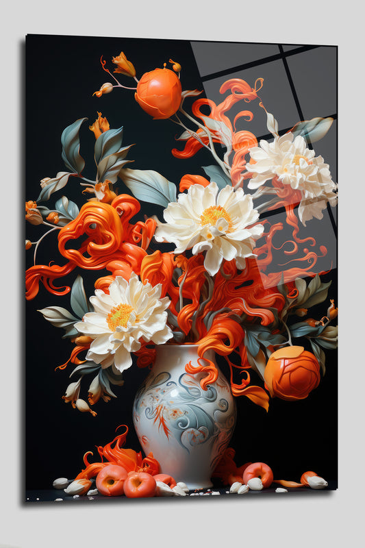 DEKORATİF DİKEY CAM TABLO - TT0144