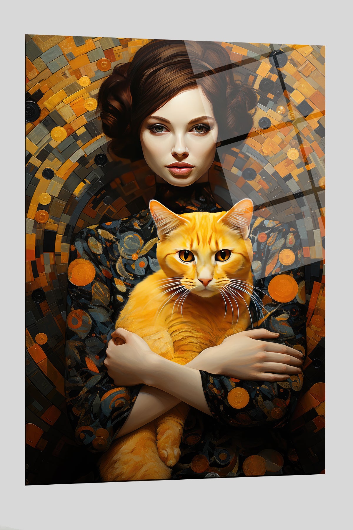 DEKORATİF DİKEY CAM TABLO - TT0154