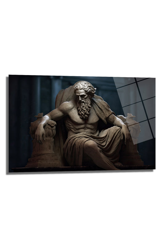 DEKORATİF HEYKEL YATAY CAM TABLO