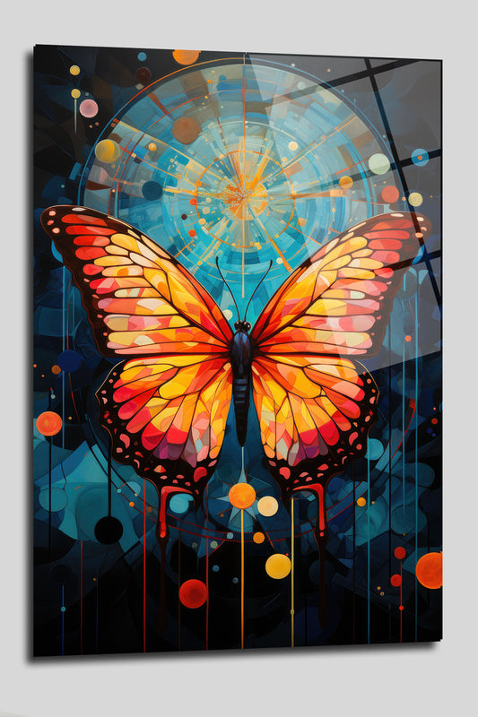 DEKORATİF DİKEY CAM TABLO - TT0137