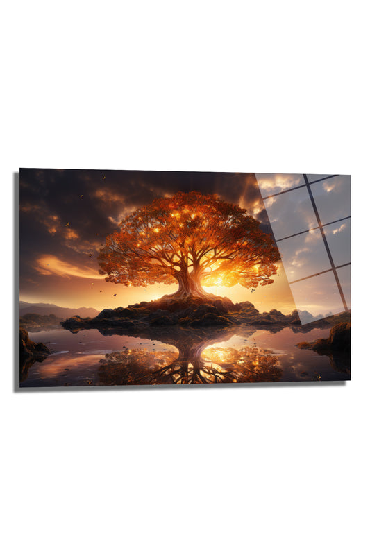 DEKORATİF YATAY CAM TABLO - TT0197