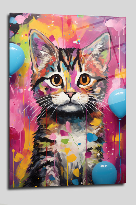 DEKORATİF DİKEY CAM TABLO - TT0121